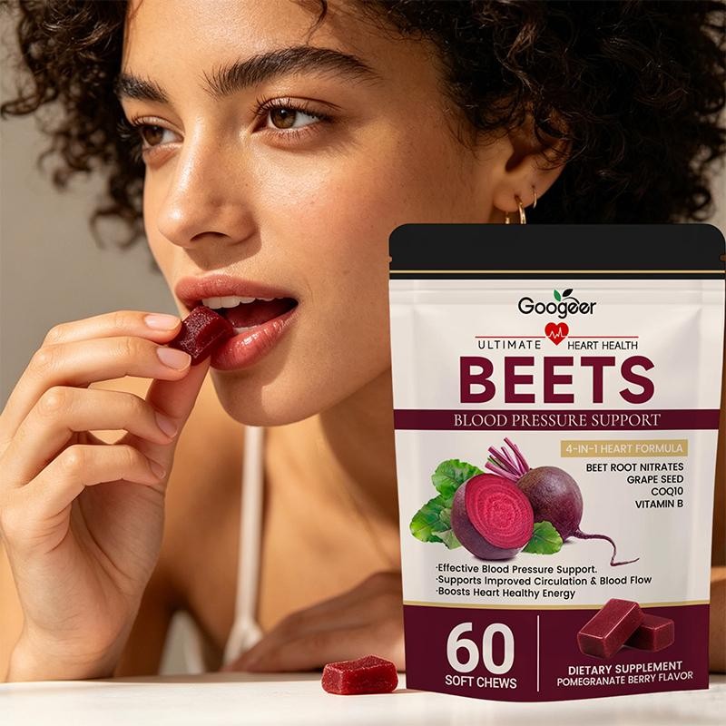 Googeer Total Beets Concentrated Beet Root Soft Chews 60-Count