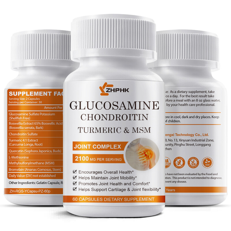 Glucosamine Chondroitin With Turmeric & MSM Triple Strength Joint Support 2100mg