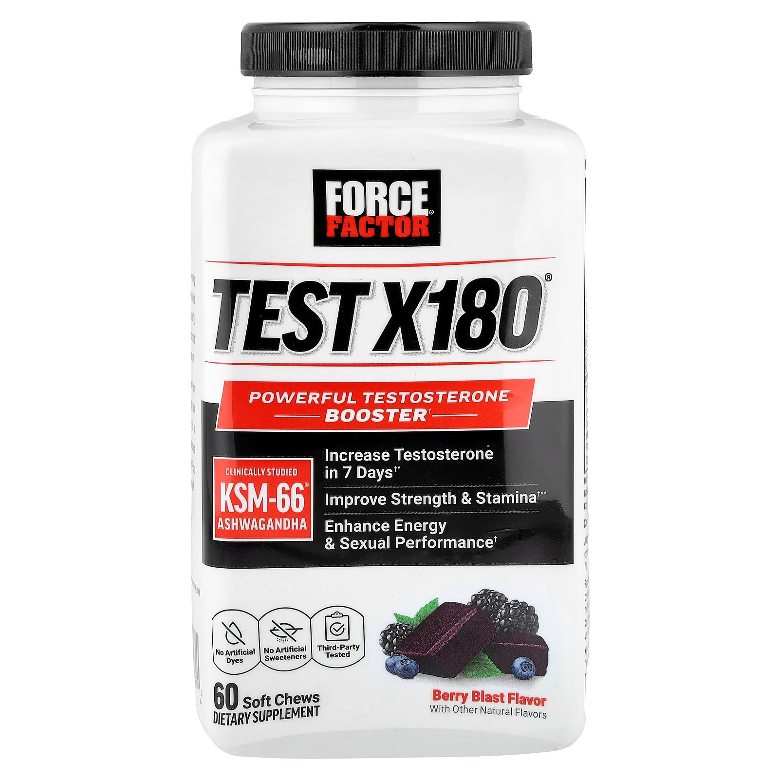 Test X180®, Berry Blast, 60 Soft Chews