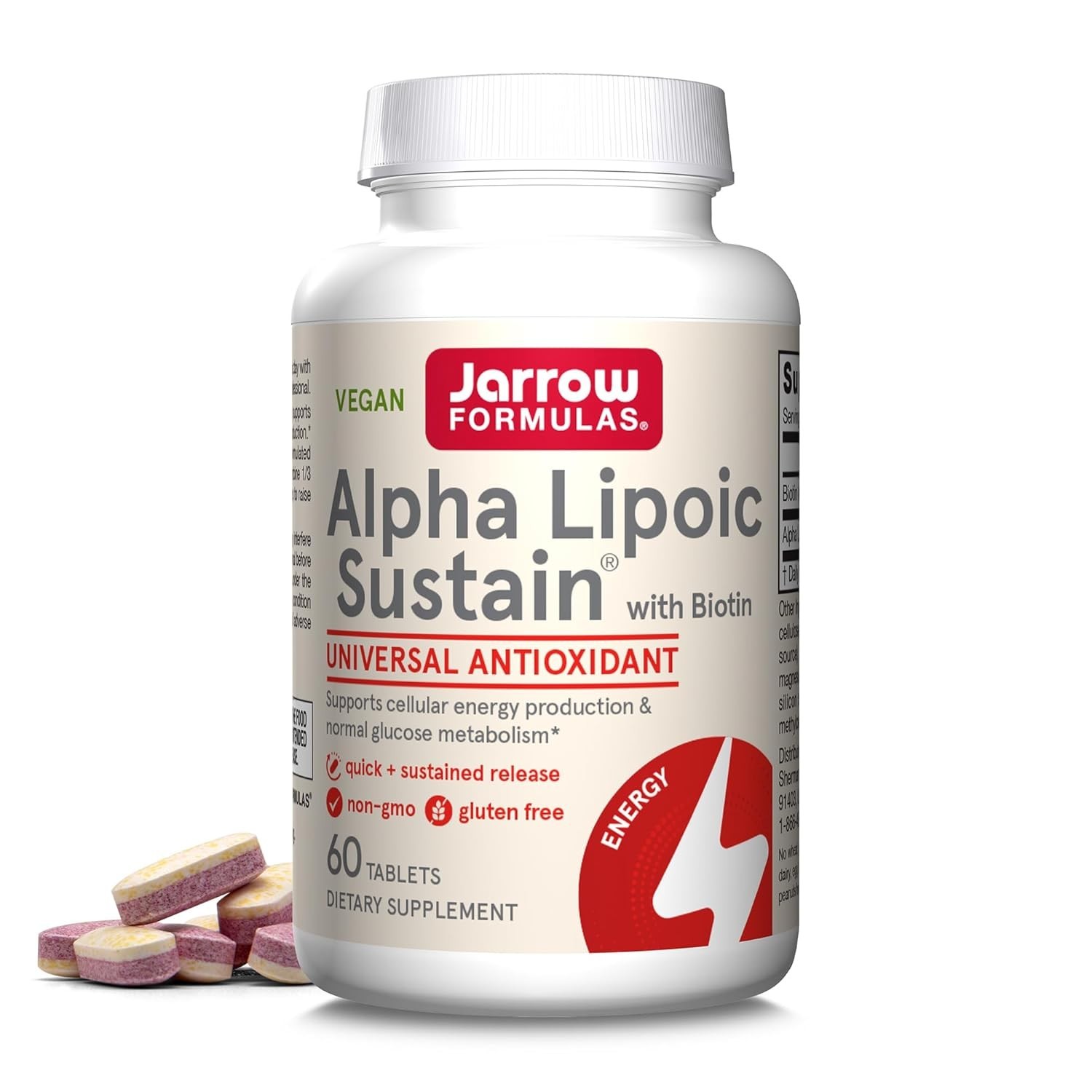 60-Count Alpha Lipoic Sustain 300 mg – Energy-Building Antioxidant Tablets