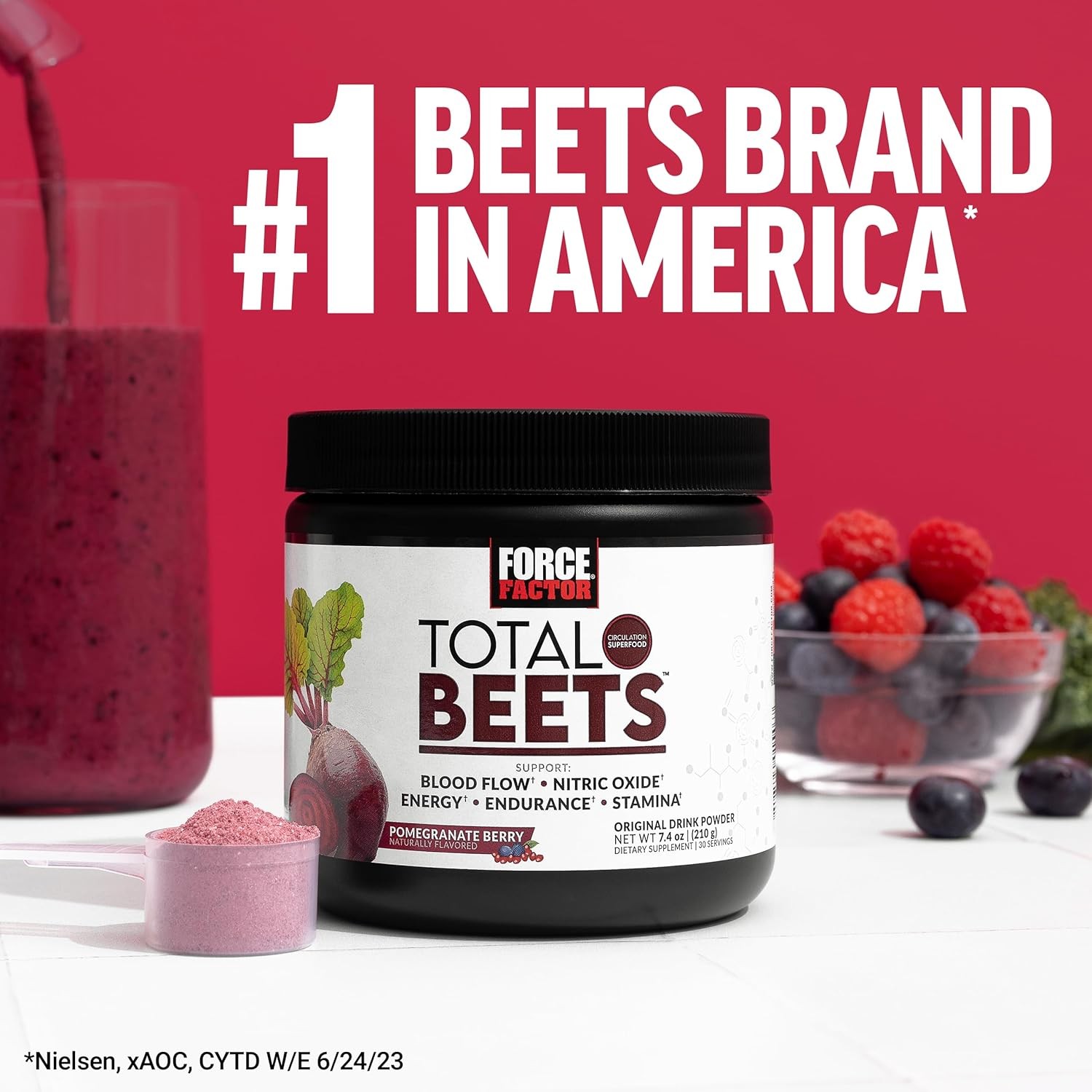 Force Factor Total Beets Blood Pressure Support with 120 Count (Pack of 1)