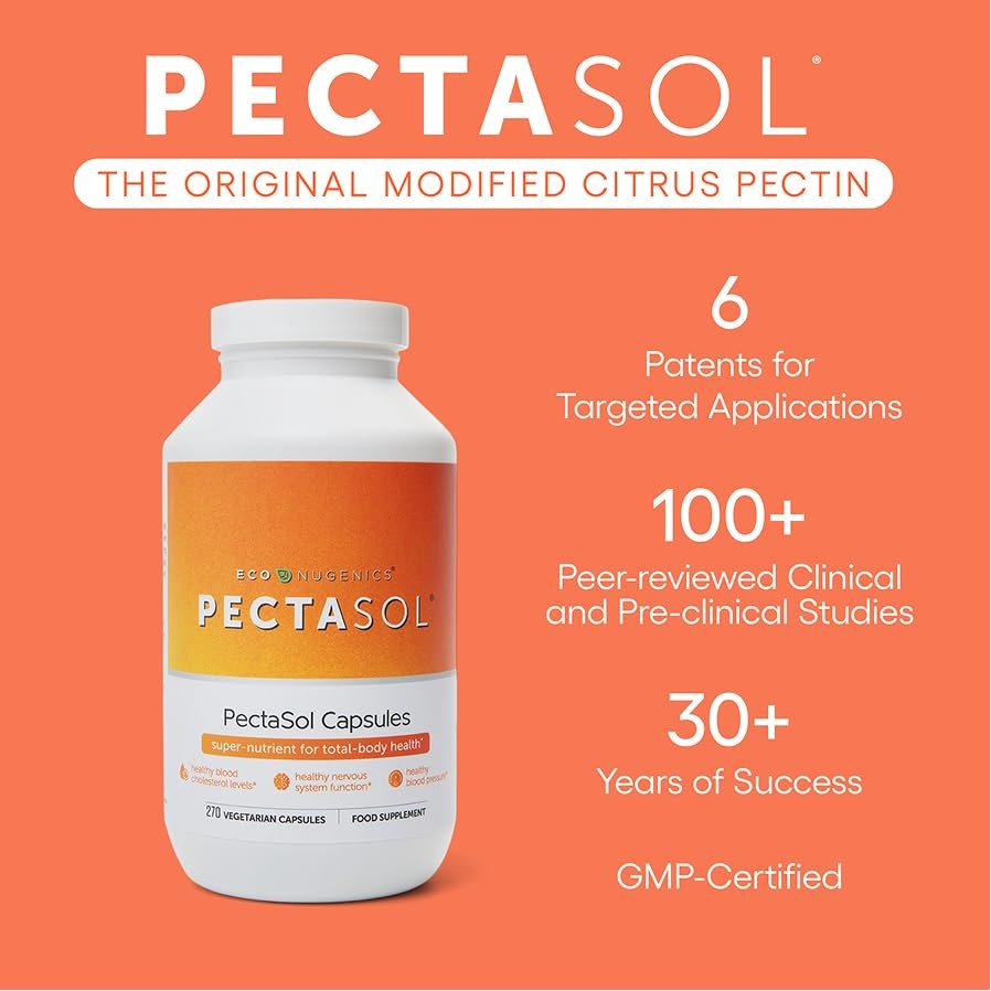 PectaSol Modified Citrus Pectin – 90 90 Count (Pack of 1), Multicolor