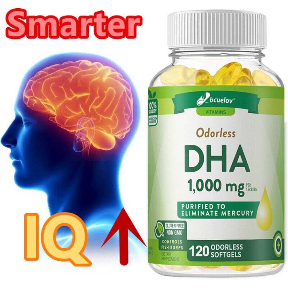 DHA -1000mg – 30/60/120 Capsules – Improve Memory,Concentration