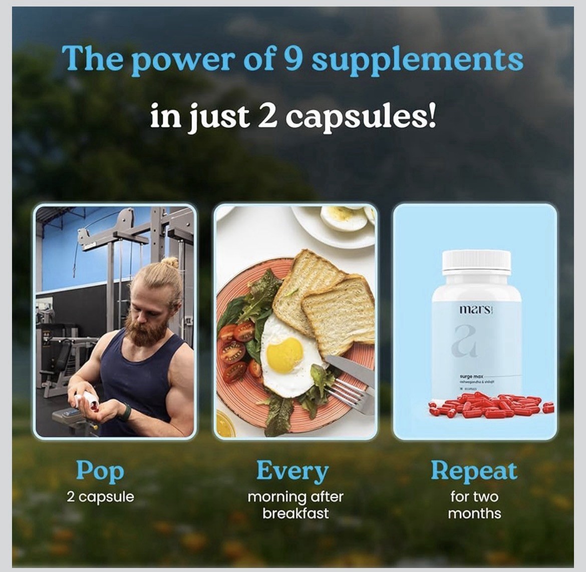 Mars Surge Max Caps Natural Mineral Supplement for Energy and Vitality