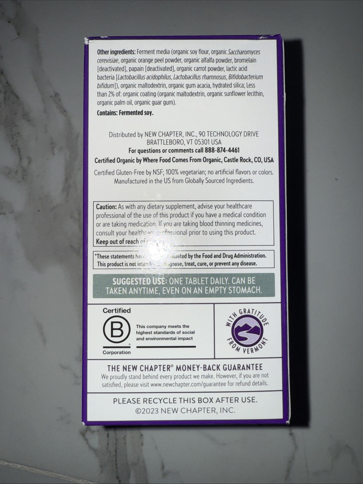 New Chapter ANC-197 Men’s Whole-Food Fermented Multivitamin – 96 Tabs 3/27