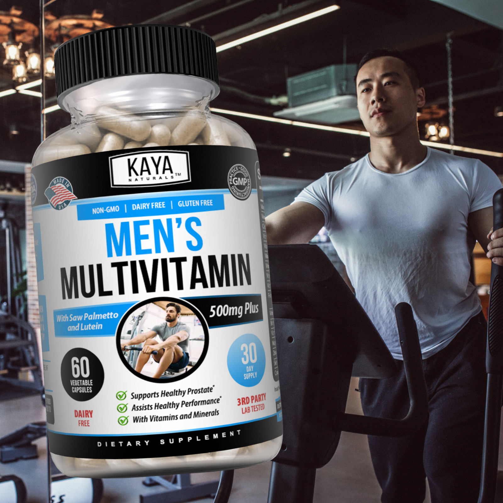 Multi Vitamin for Men 60 Capsules Mens Prostate Multivitamin Multimineral Daily