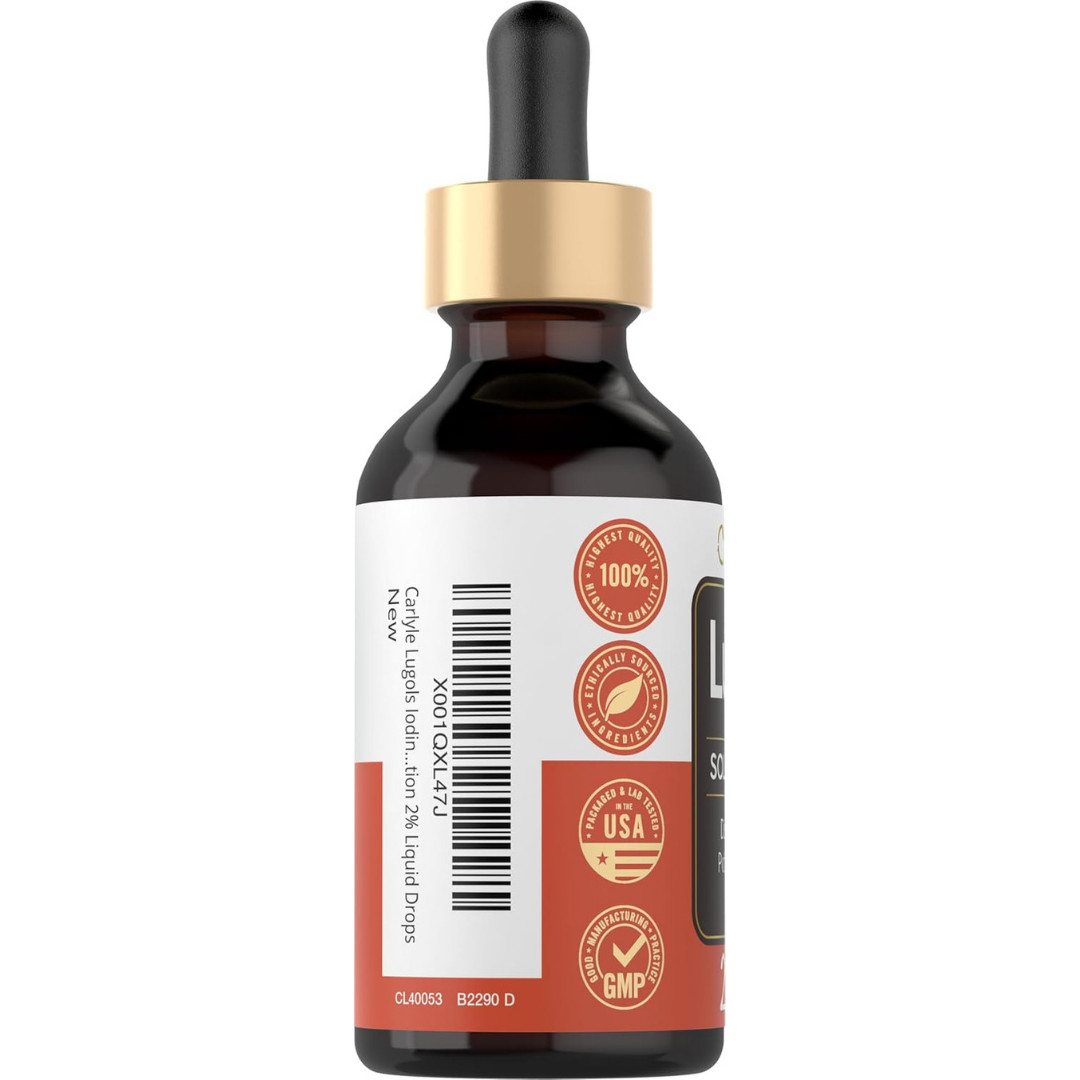 Lugols Iodine 2 Percent 2 Fl Oz Potassium Iodide and Solution