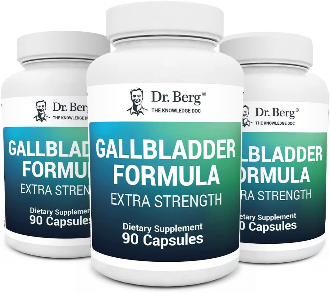 Dr. Berg Gallbladder Formula Extra Strength Made Purified Bile Salts & Ox Bile D