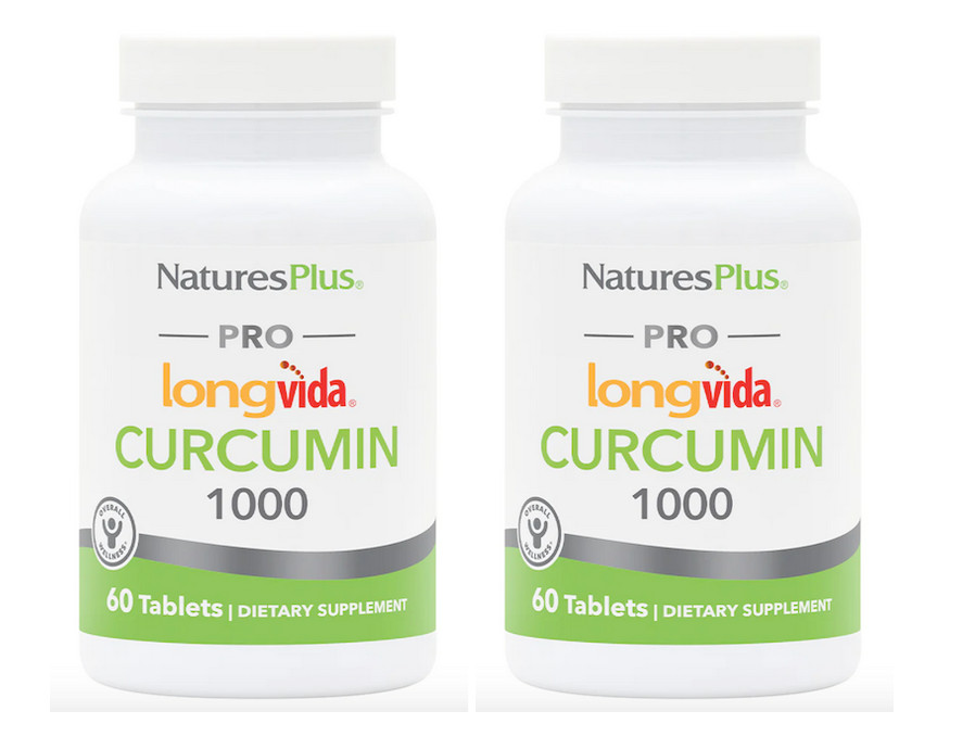 Nature’s Plus PRO Curcumin Longvida 1000 mg 60 Tablet (2 PACK)