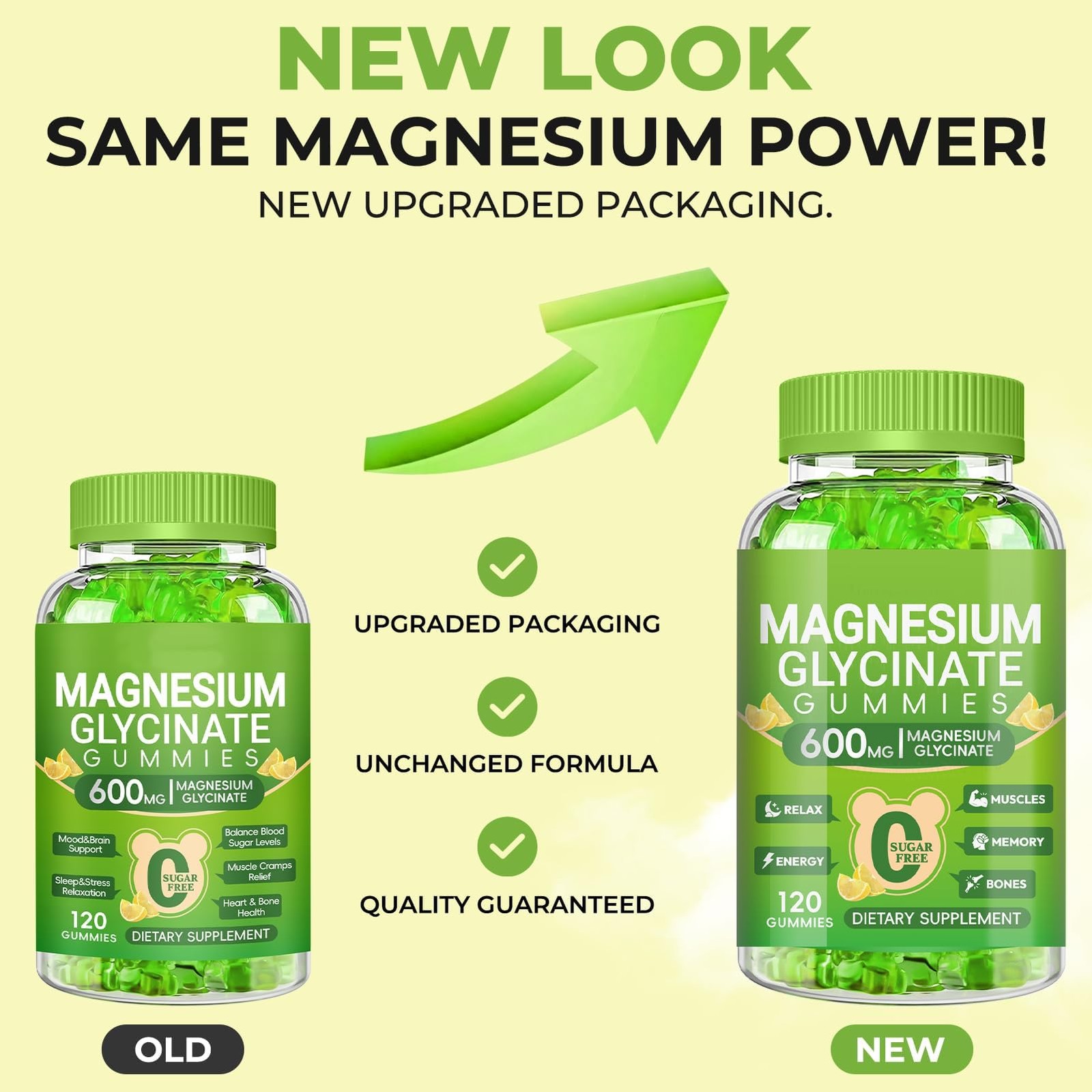 Cytona Magnesium Glycinate Gummies 600Mg Chewable Magnesium Supplements For