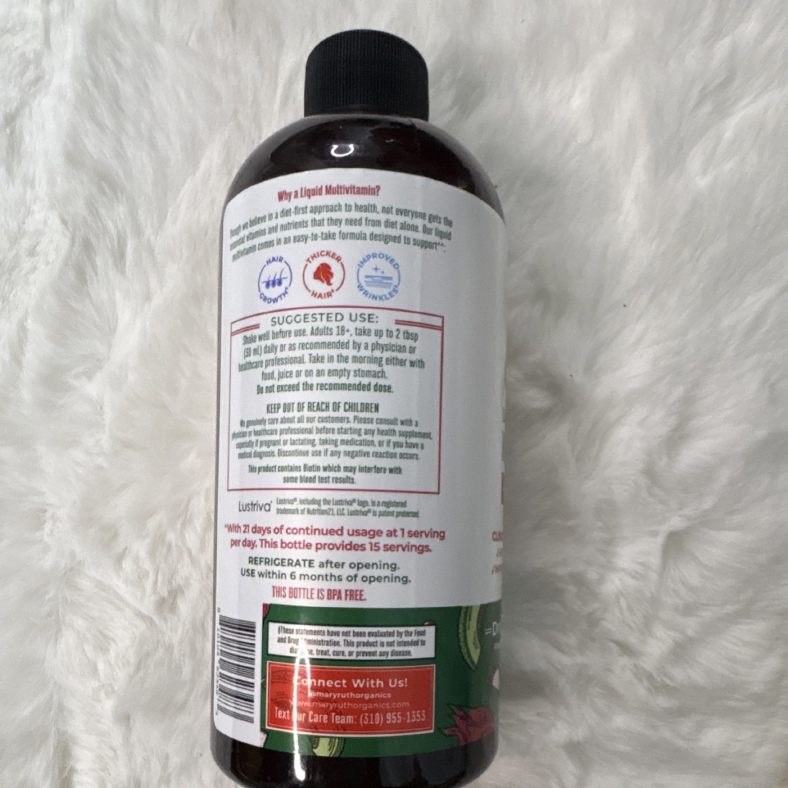 MaryRuth’s Liquid Multivitamin Hair Growth Dragon Fruit Melon 15.22 fl oz
