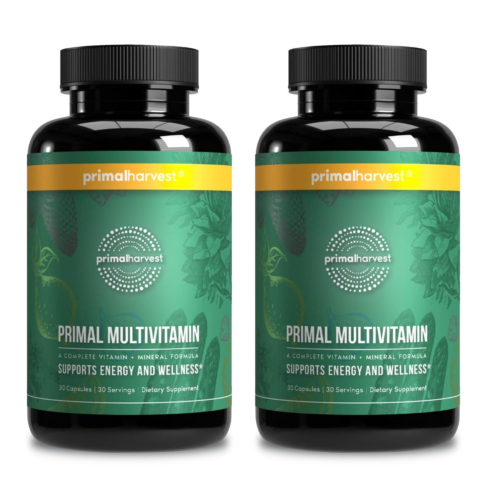 Primal Harvest Health Multivitamin – Minerals – Energy Immune Brain Heart Primal