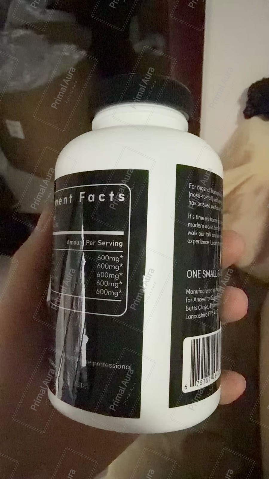 Ancestral Supplements Grass Fed Beef Organ Supplement Supports EXP:09/2028