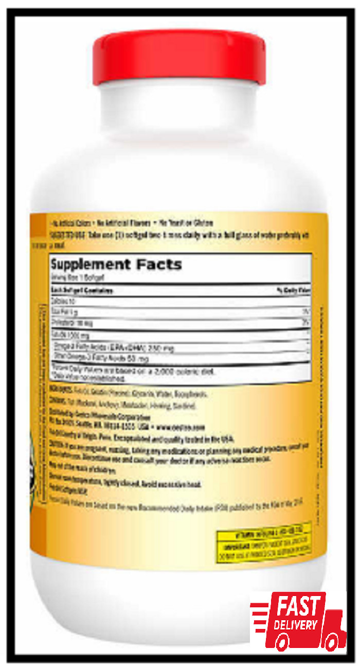 Kirkland Signature Omega-3 Fish Oil 1000 mg 400 ct softgels (EXP 01/2025)
