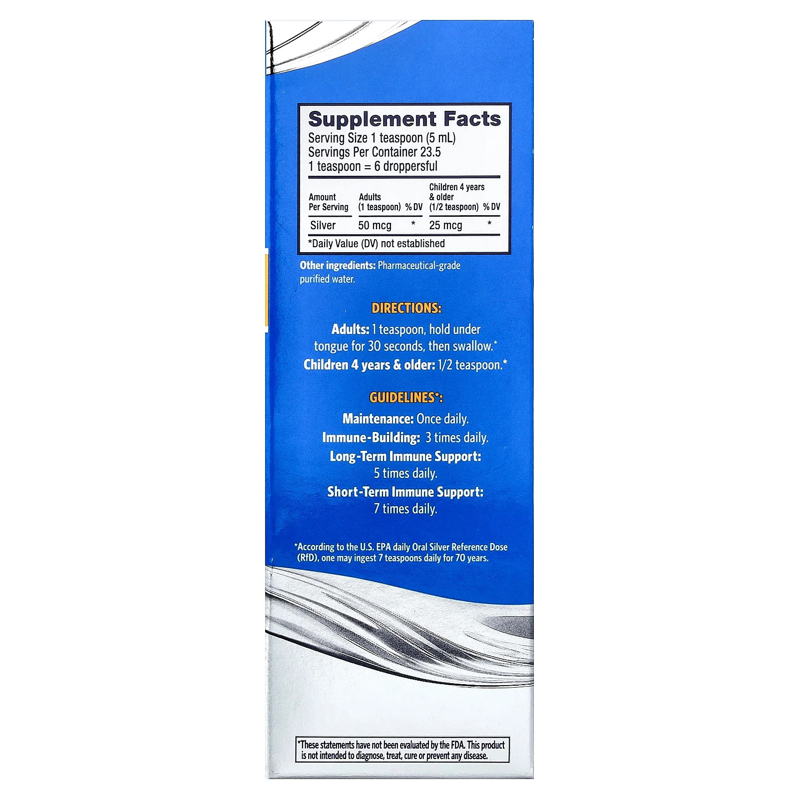 2 X Sovereign Silver, Bio-Active Silver Hydrosol � Immune Support, Liquid Drops