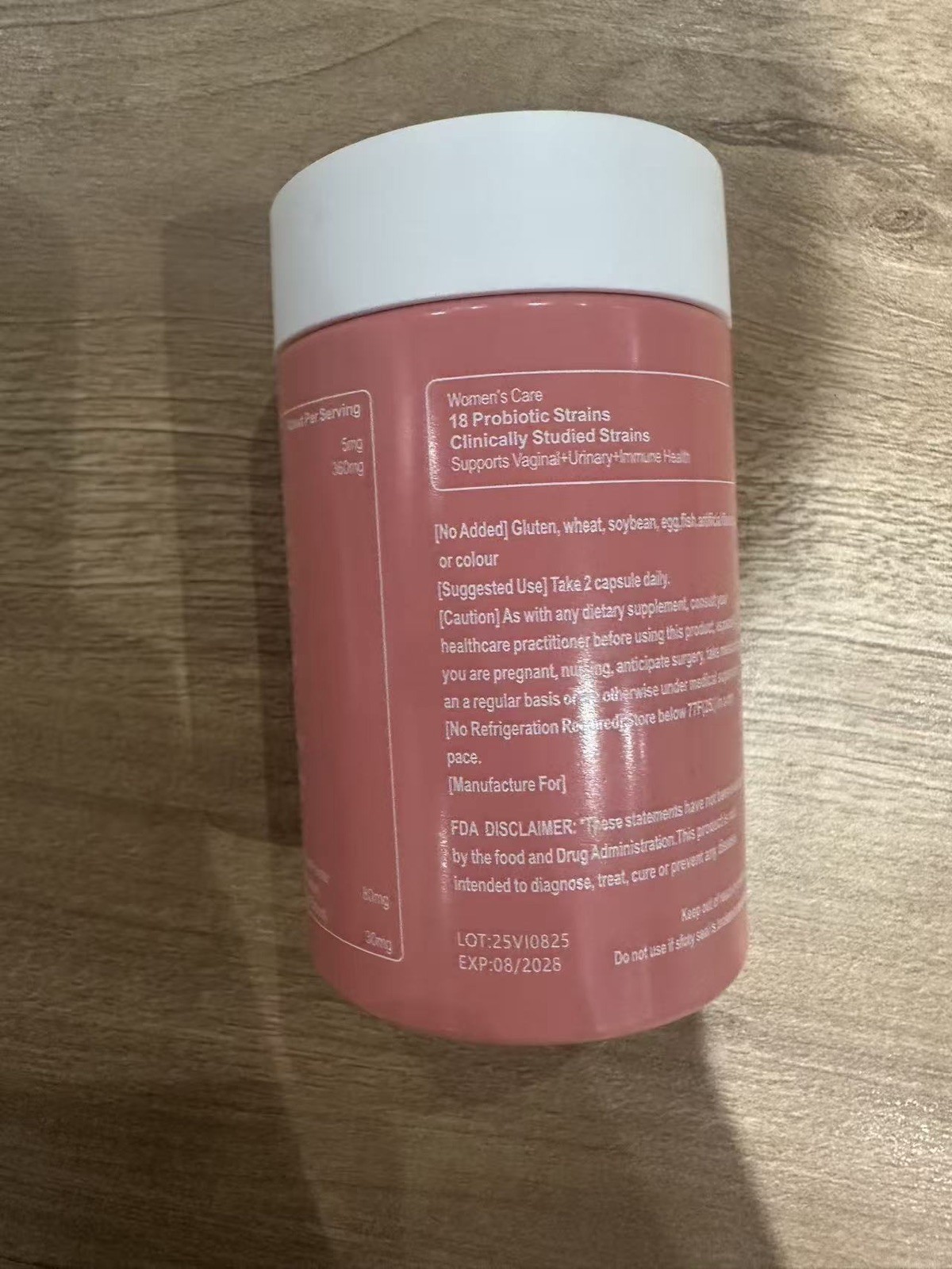 VIVONU pH Balance Vaginal Probiotics, 60 Capsules Women’s Care Vitamin Supplemen