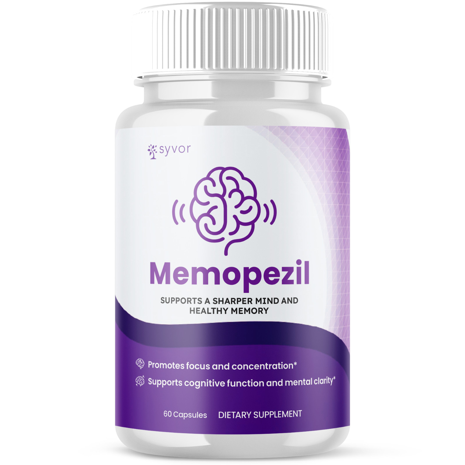 (1 Pack) Memopezil Nootropic All Natural Brain Supplement Memo Pezil 60 Capsule