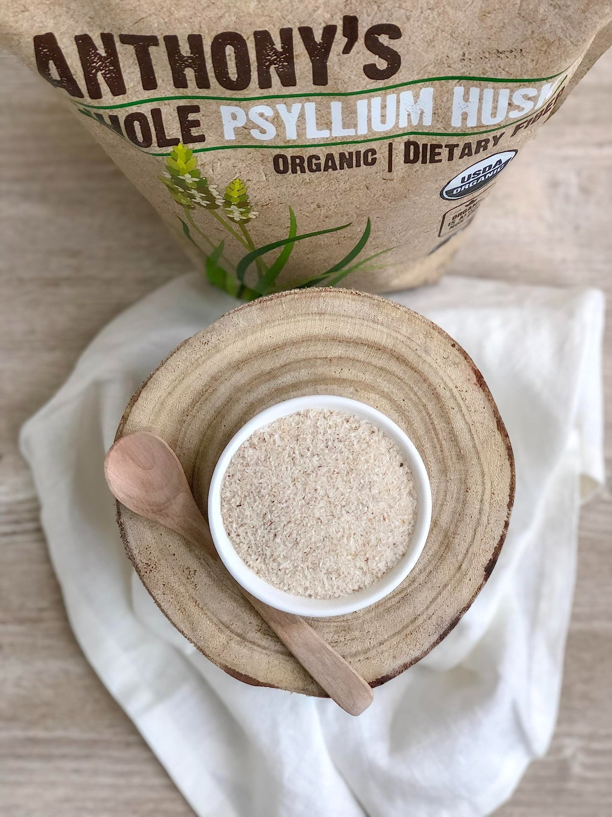 Organic Whole Psyllium Husks 1.5 lb – Dietary Fiber, Gluten Free, Non-GMO, Keto