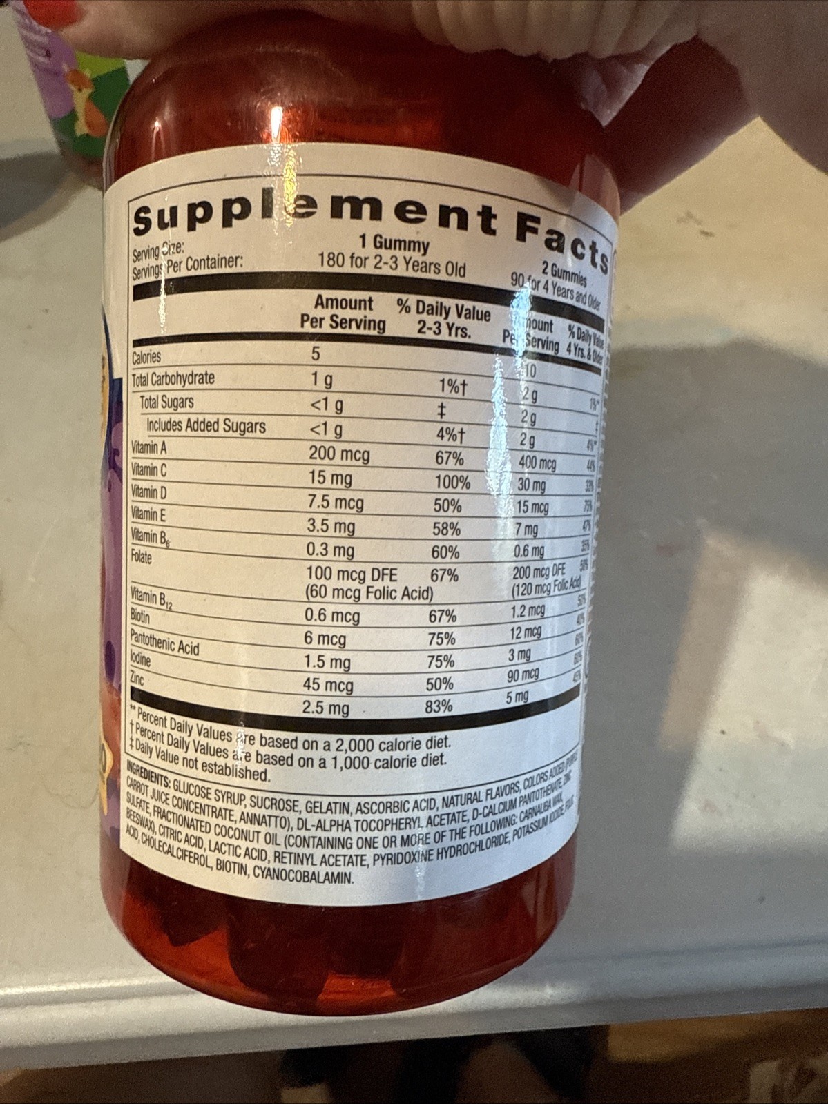 Equate Unisex Children’s Multivitamin Gummies Daily Dietary Suppl 180ct 12/26