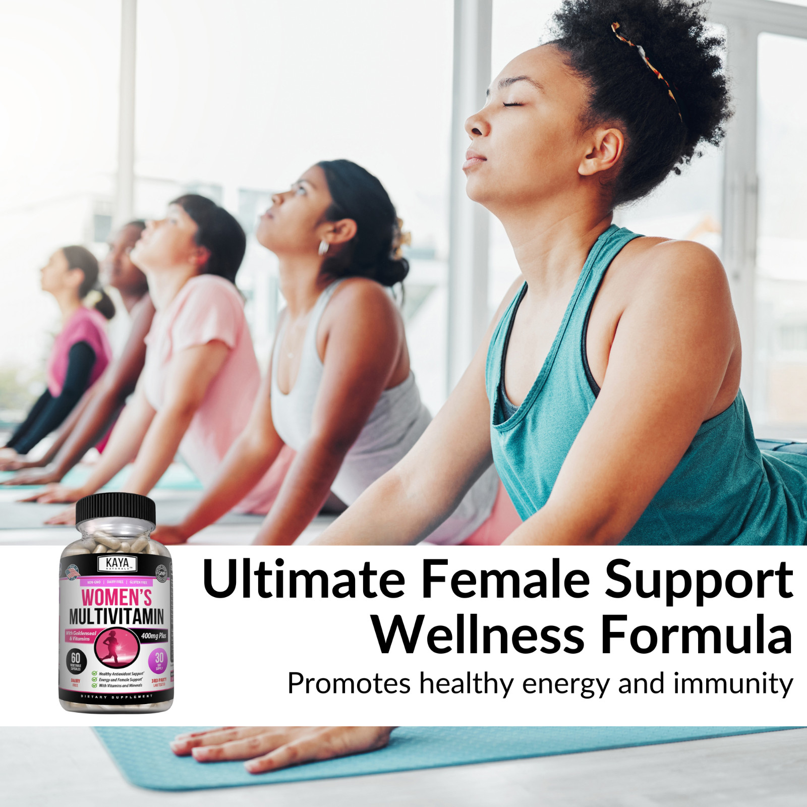 Womens Multivitamin & Multi-Mineral, Increase energy metabolism and vibrance