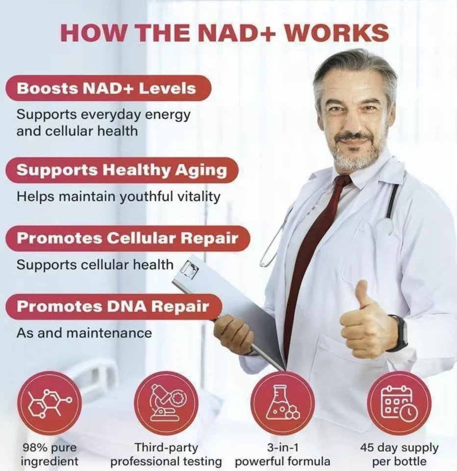 ZOOONE NAD+ 1000mg Berry Drink Mix | Anti-Aging, Energy & Focus, 30 Packs