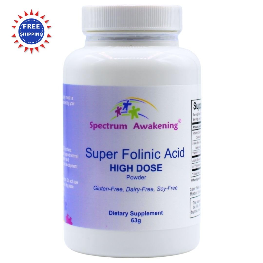 Spectrum 4X Awakening Super Folinic Acid Leucovorin Dose Powder High Supports
