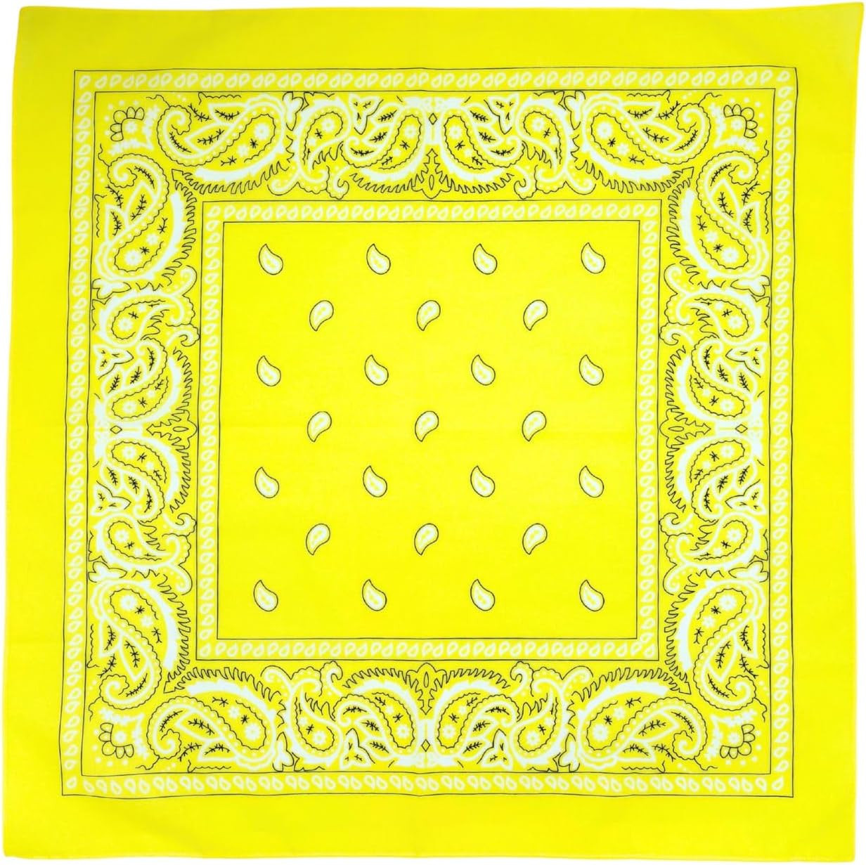 3 Pack Extra Large Bandanas 27” x 27” 100% Cotton for Men & Women Paisley Handke