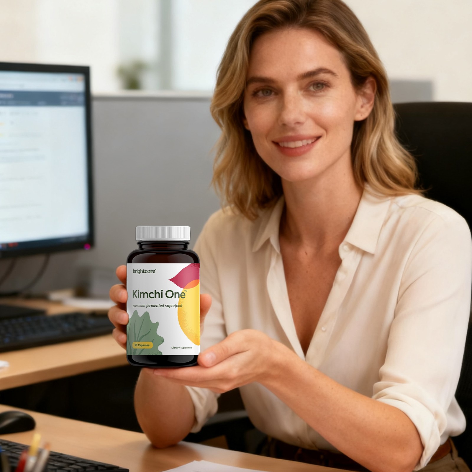 Brightcore Nutrition – Kimchi One Kimchi Powder Capsules Probiotics Enzymes