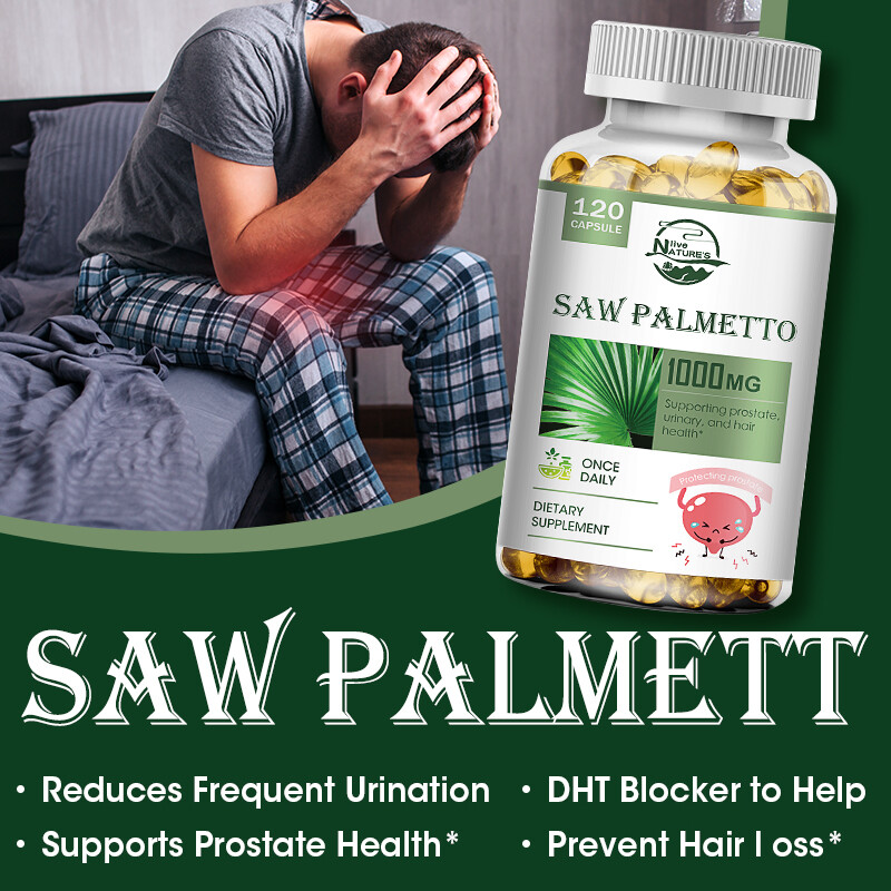 Saw Palmetto 1000mg – Premium 120 capsules Health Support Supplement