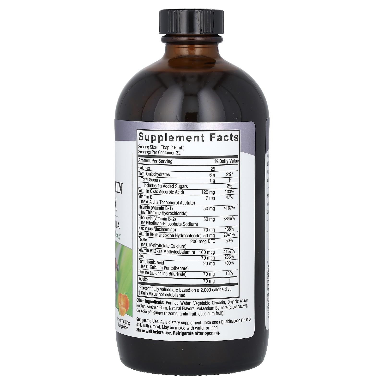 Liquid Vitamin B-Complex, Great Tasting Tangerine, 16 fl oz (480 ml)