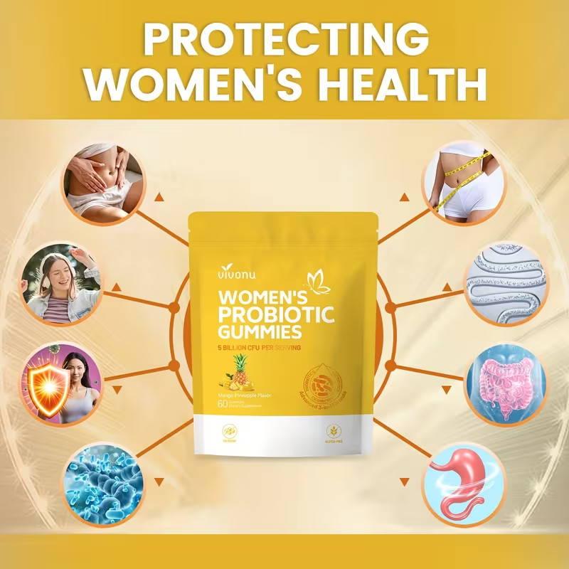 Vaginal Probiotics for Women, Feminine Balance pH Gummies 60ct/1bag Mango Pineap