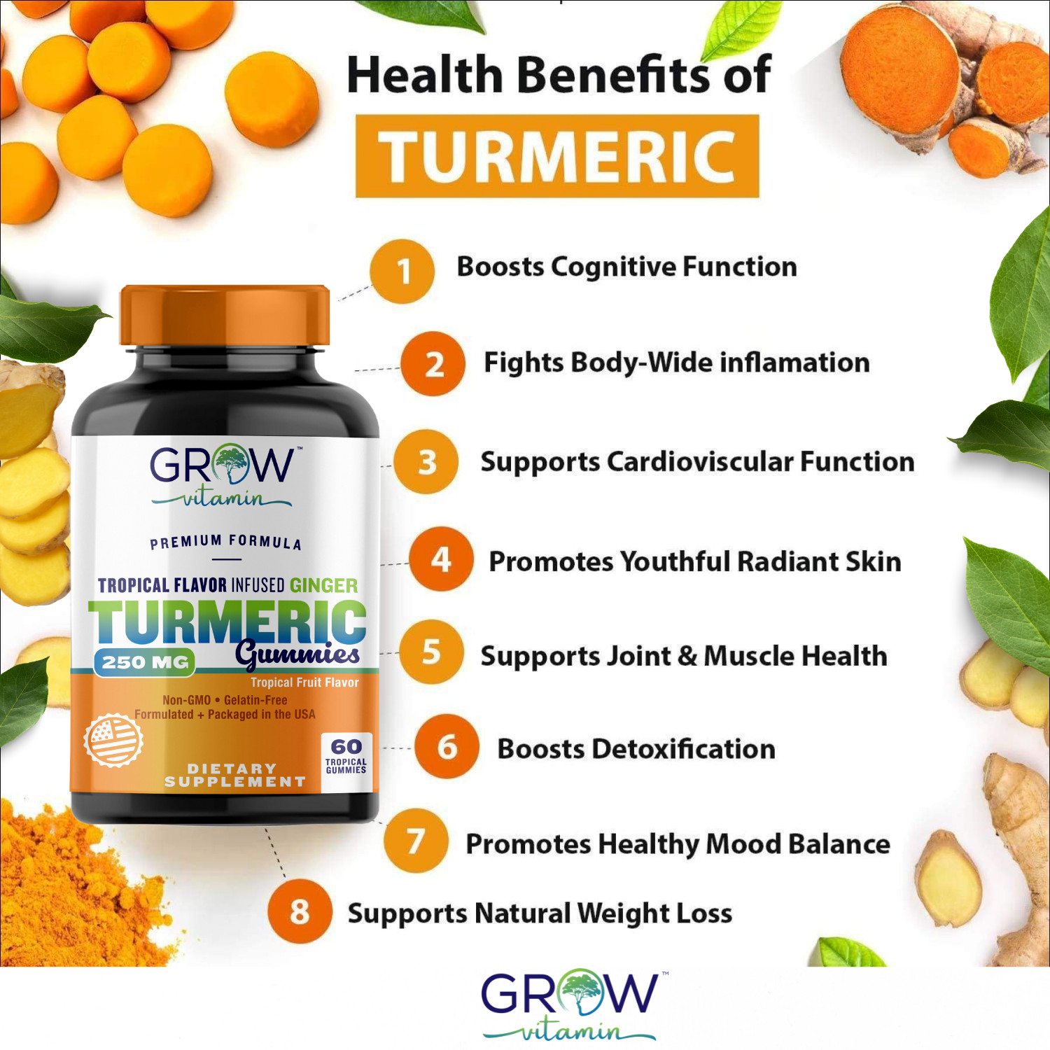 ✅ BEST EXTRA STRENGTH TURMERIC CURCUMIN GUMMIES ✅ EASY TO SWALLOW PREMIUM GUMMY