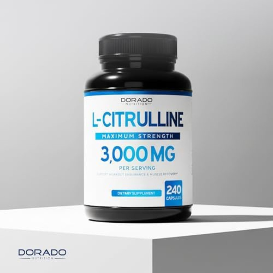 L-Citrulline 3000mg GMP Certified & Non-GMO Free Form Amino 240 Capsules