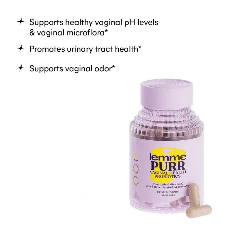 Lemme Purr Vaginal Probiotic capsule – Balanced pH, Healthy Odor