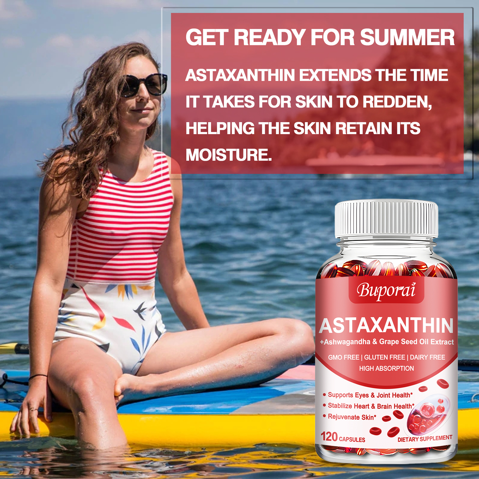 Astaxanthin 24mg – Heart and Cardiovascular Health, Support Antioxidant Activity