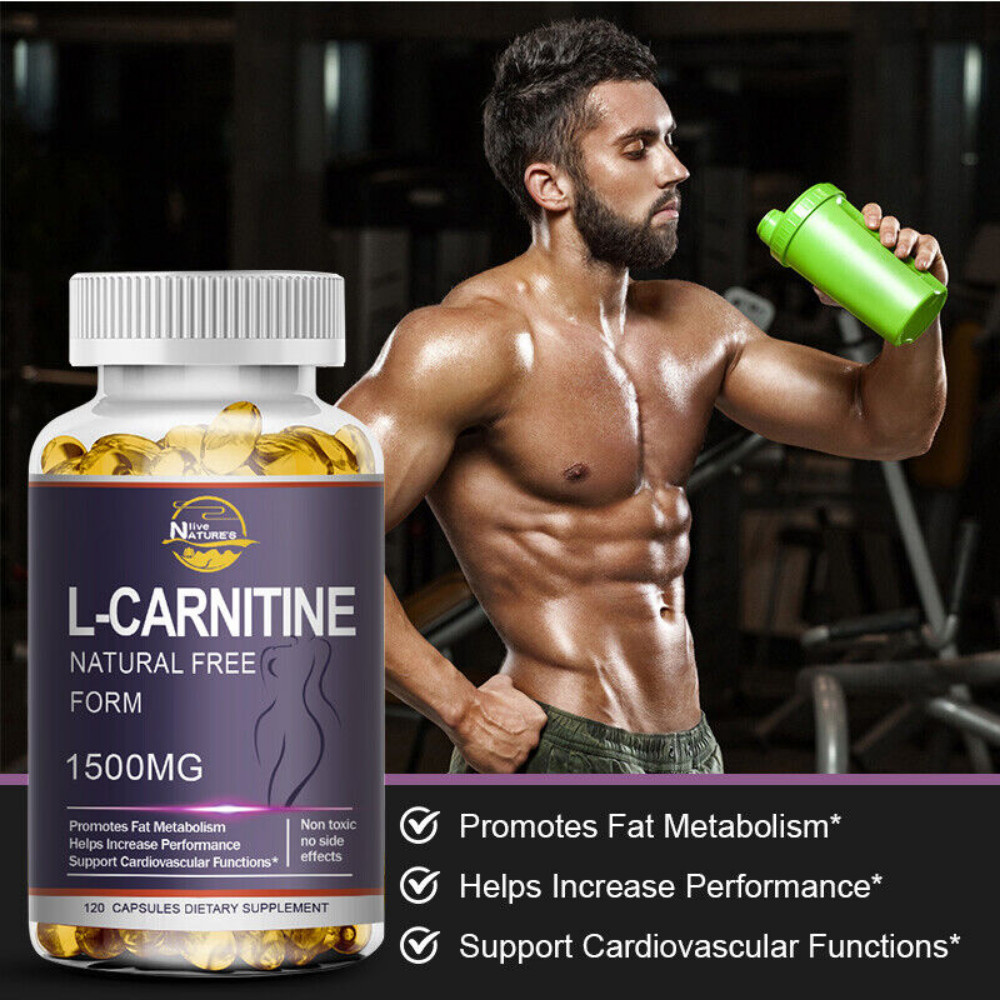 L-Carnitine – Strong Fat Burner Weight Loss – Supports Natural Energy Production
