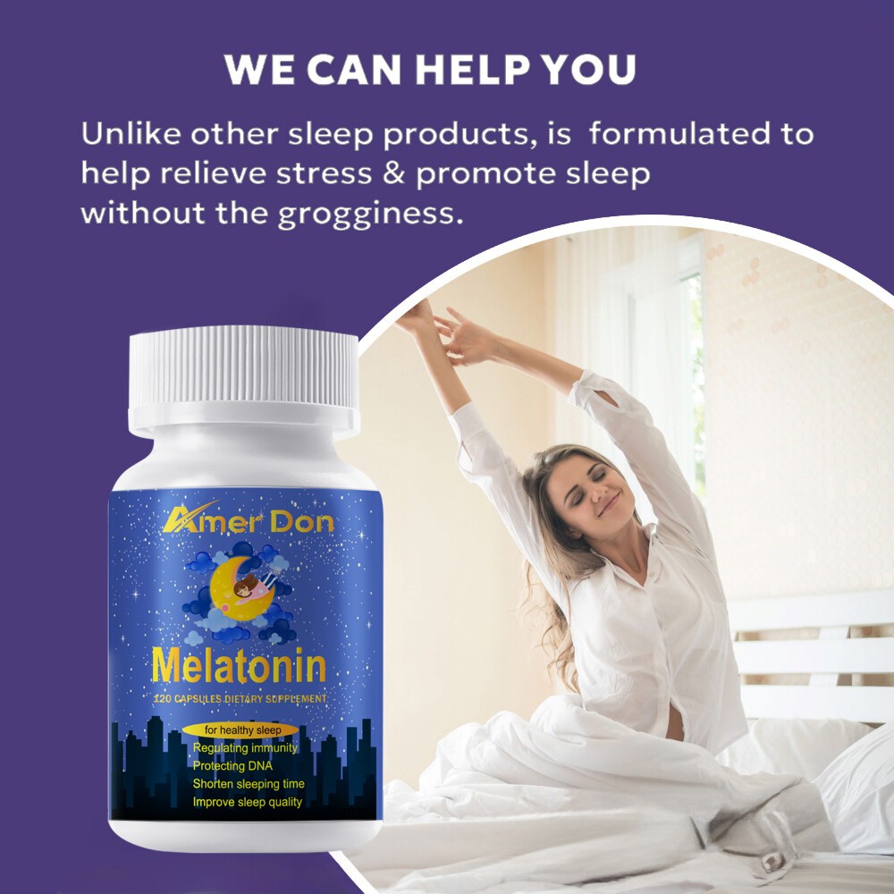 Melatonin 10mg Fast Dissolve Tablets – Natural Sleep Aid, 30/60/120 Capsules