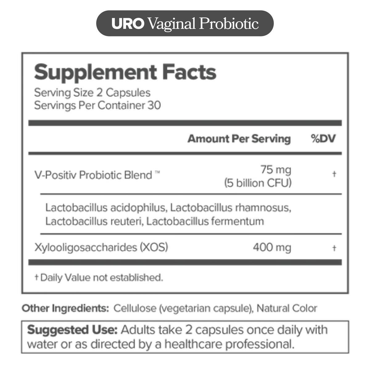 Womens Probiotic & Moisture Mood Bundle Vaginal pH Balance Ashwagandha Ginkgo