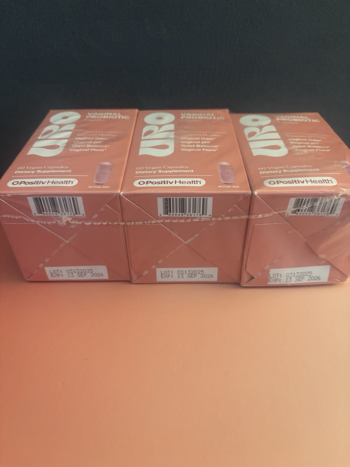 O Positiv URO Vaginal Probiotic -3 Pack (Sealed, 180 Softgels)