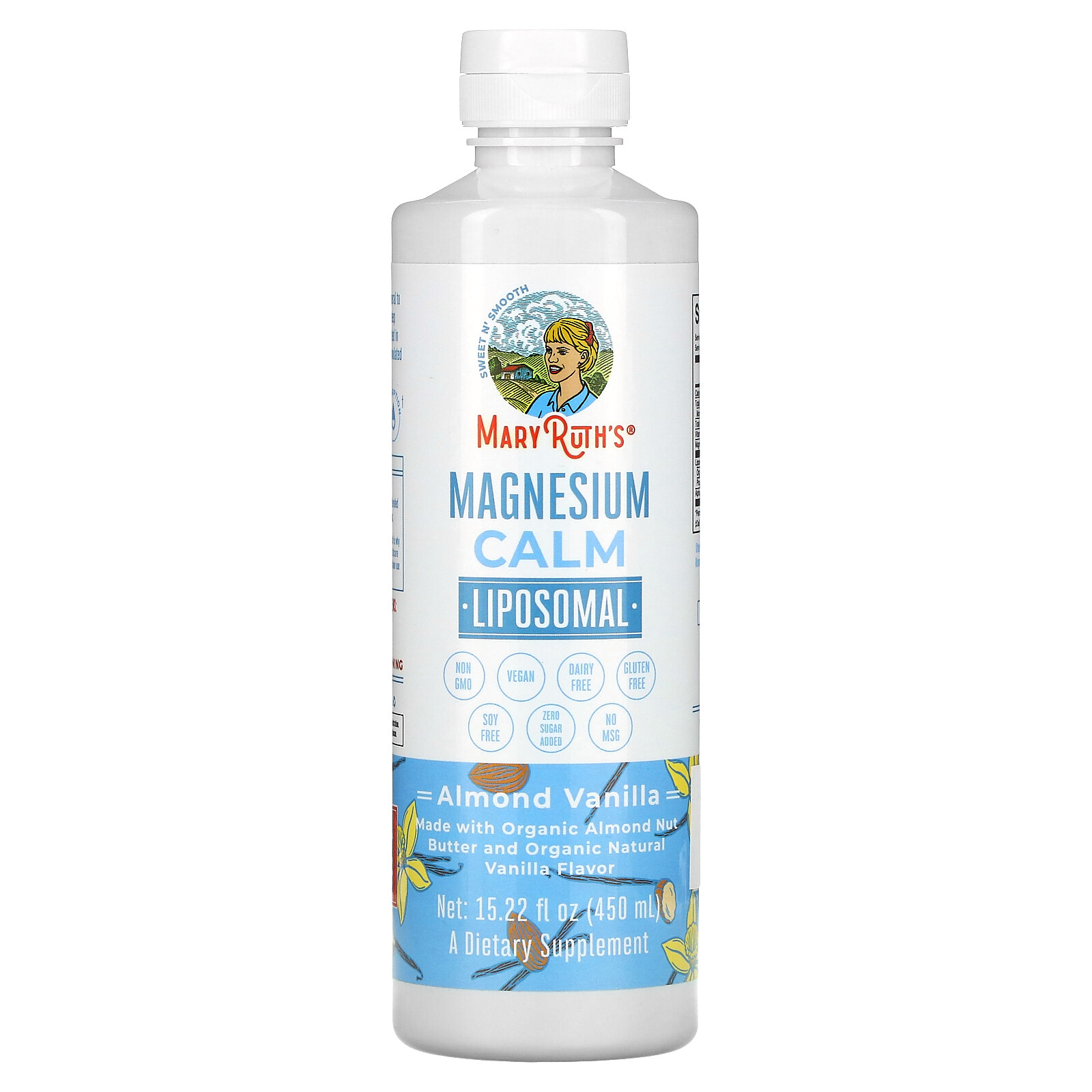 Magnesium Calm Liposomal, Almond Vanilla, 15.22 fl oz (450 ml)