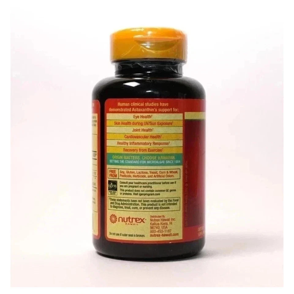 BioAstin Hawaiian Astaxanthin 12 mg – 120 Softgels | New & Sealed | Exp 10/2027