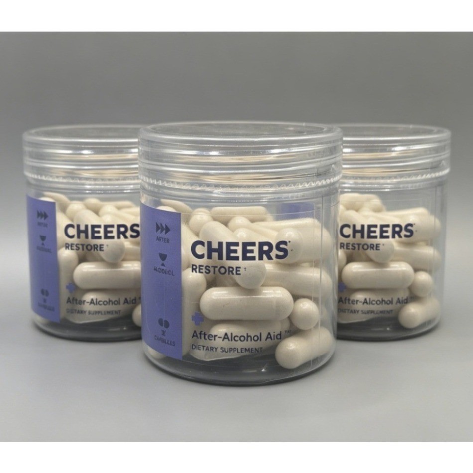 Cheers Restore DHM + L-Cysteine Supplement | Post-Alcohol Liver Support Capsules