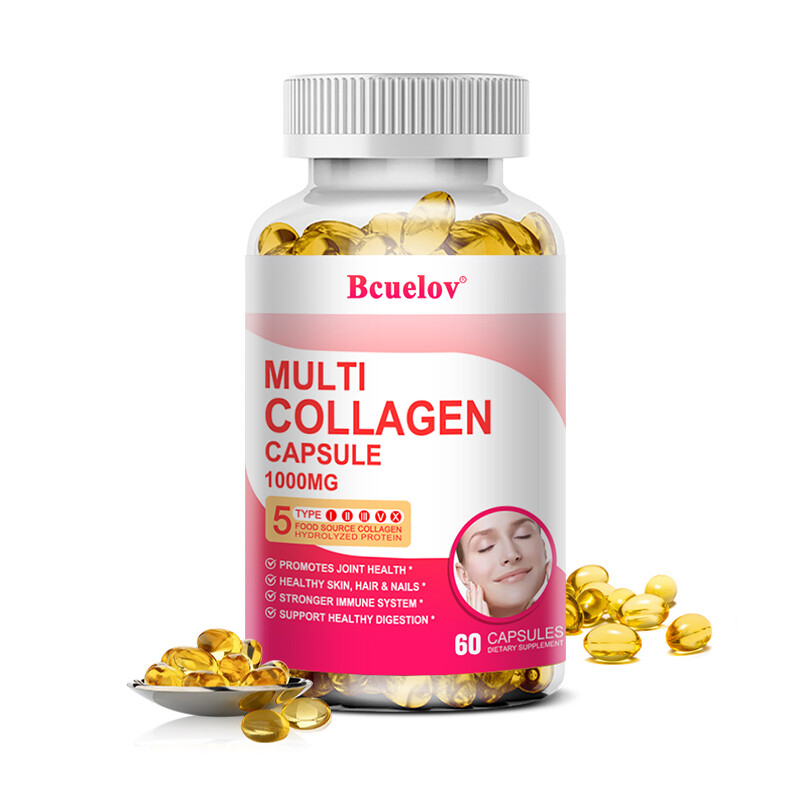 Multi Collagen Capsules 1000mg – 30/60/120Capsules – Hair, Skin, Nails, Bones