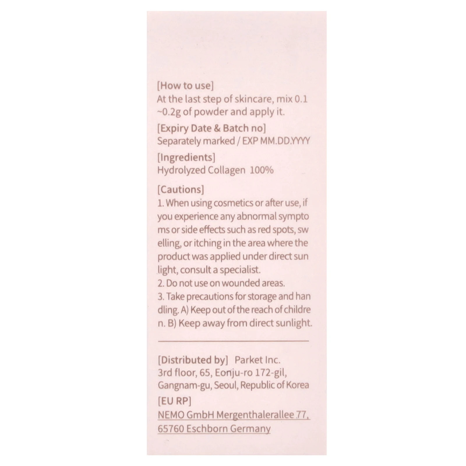 Collagen Powder, 0.10 oz (3 g)