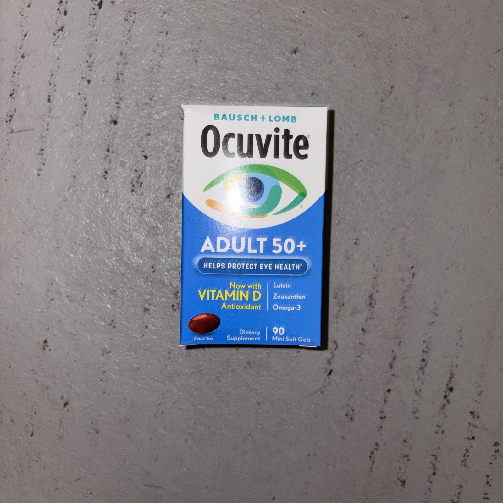 Bausch + Lomb Ocuvite Adult 50 Eye Vitamin & Mineral Supplement – 90 Softgels