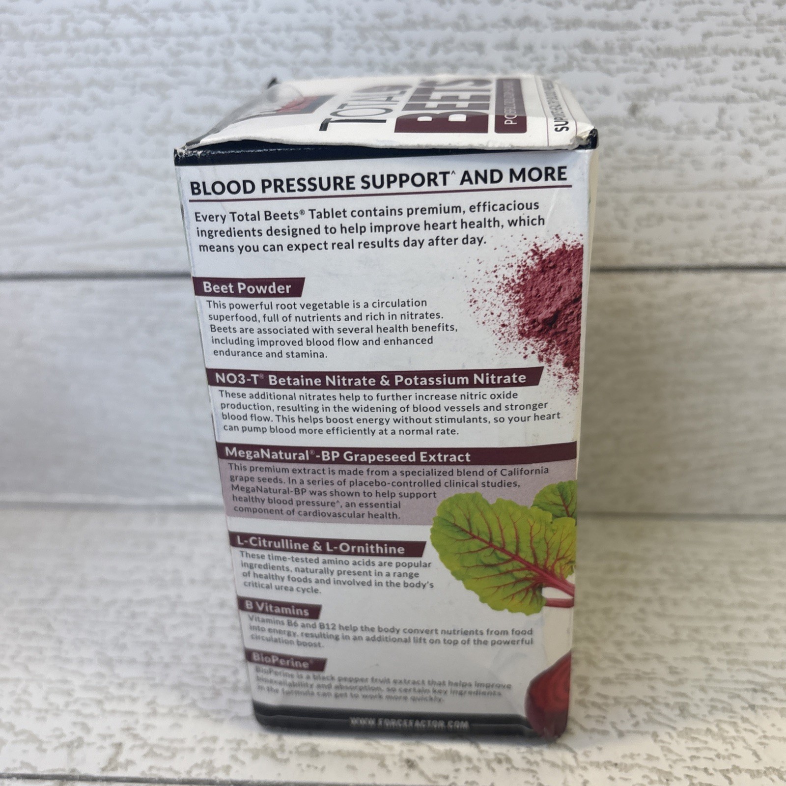 2 Total Beets Circulation Superfood Beet Root with Blood Pressure Support 120ct
