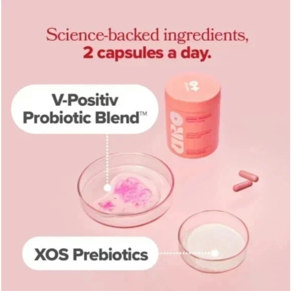URO O Positiv Vaginal Probiotics 180ct pH Balance Women’s Health – 1/2/3 Bottles