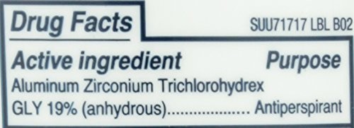 Sure Deodorant Invisible Solid,Unscented – 2.6 Ounce (Pack of 3), Clear