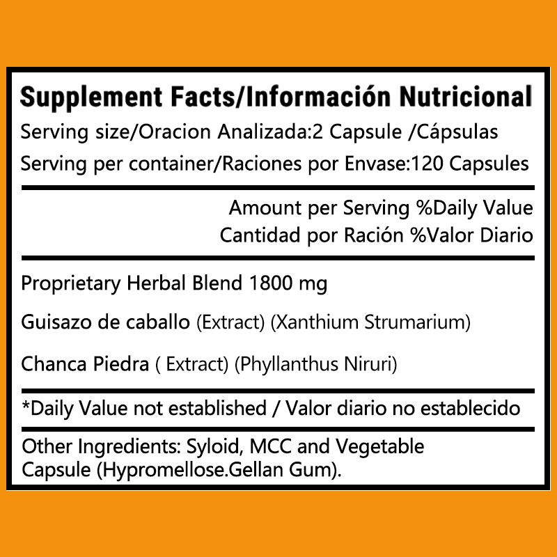 Kidney Detox,Natural Supplement Health Cleanse Kidney And Liver 30/60/120 Caps