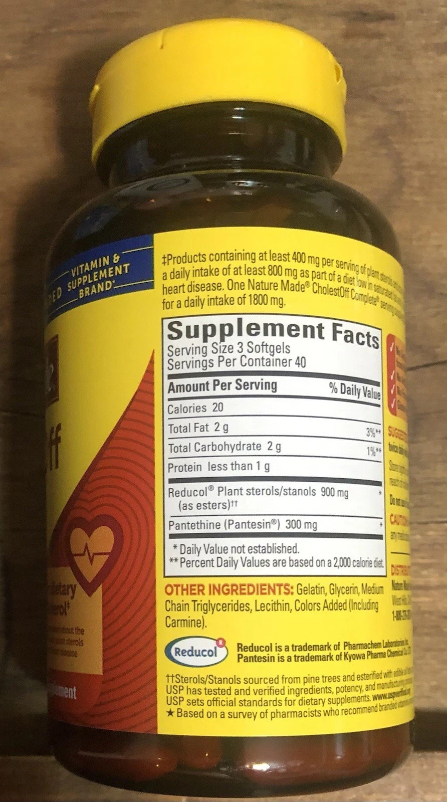 NATURE MADE CholestOFF Complete 120 Softgels Reduces Cholesterol NEW